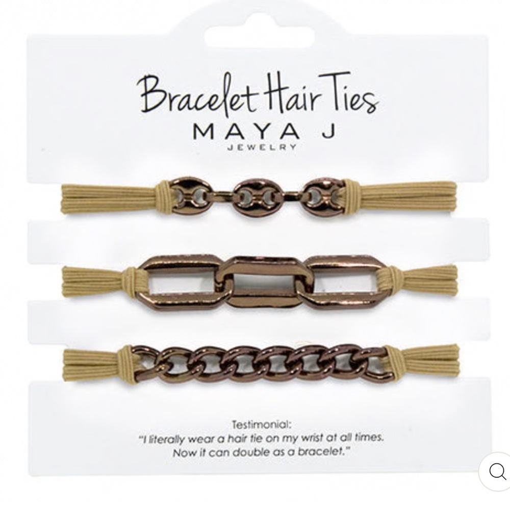 Maya J Bracelet Hair Ties Set of 3